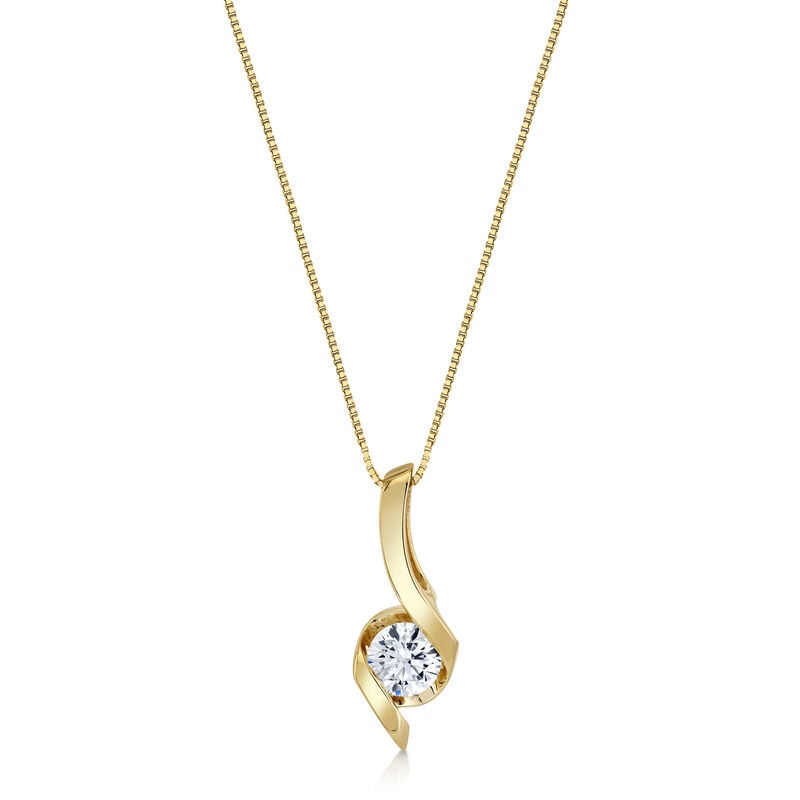 Lab Grown Diamond Sirena Pendant in 14k Yellow Gold image number null
